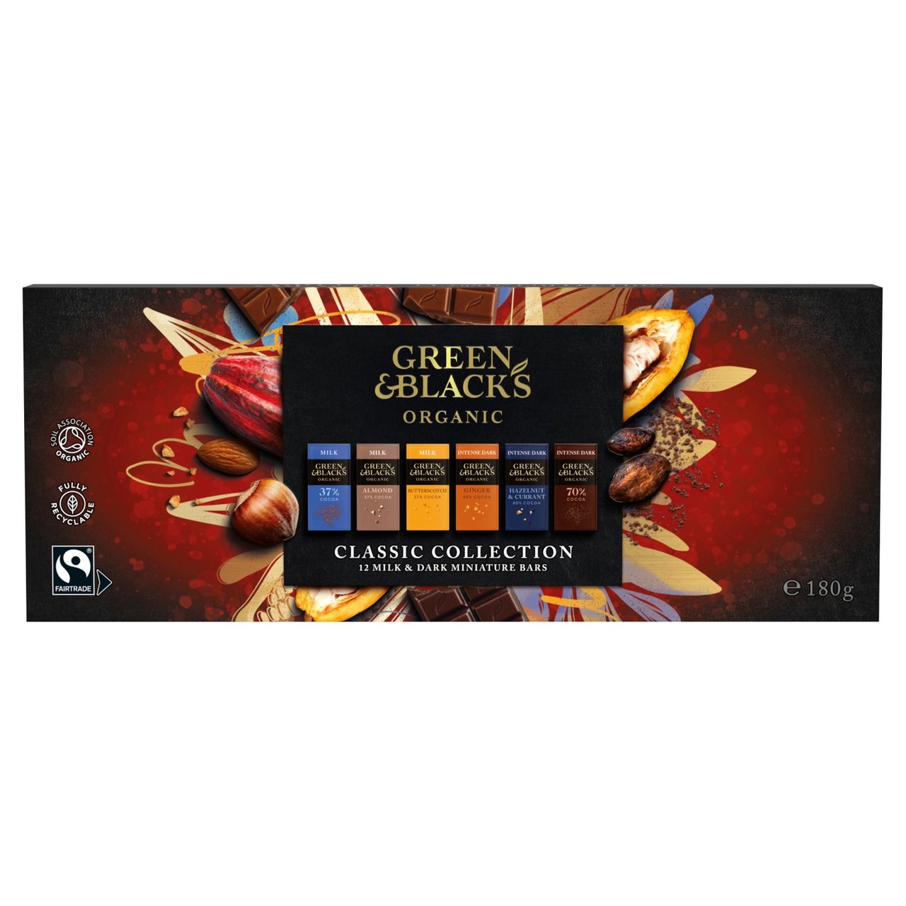 Green & Black's Organic Classic Miniature Chocolate Bar Collection