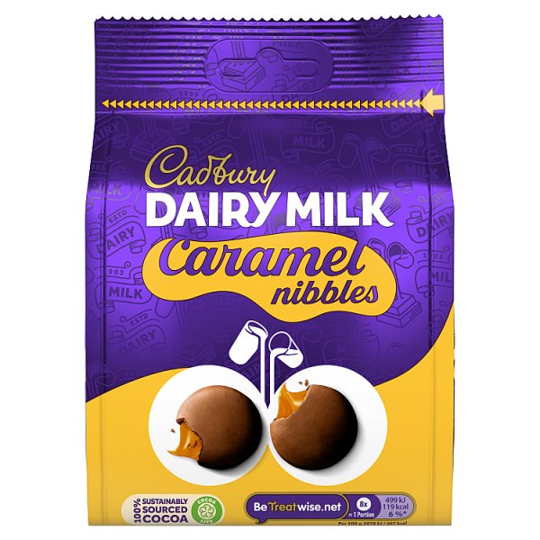 Cadbury Dairy Milk Caramel Nibbles Chocolate Bag