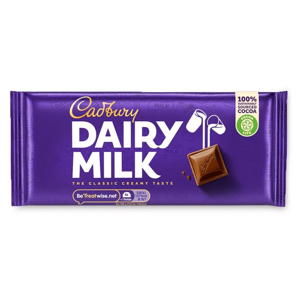 Cadbury Dairy Milk Chocolate Bar 95g