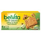 Belvita Fruit Crunch Apple & Pear Multigrain Biscuits Pack x6 225g