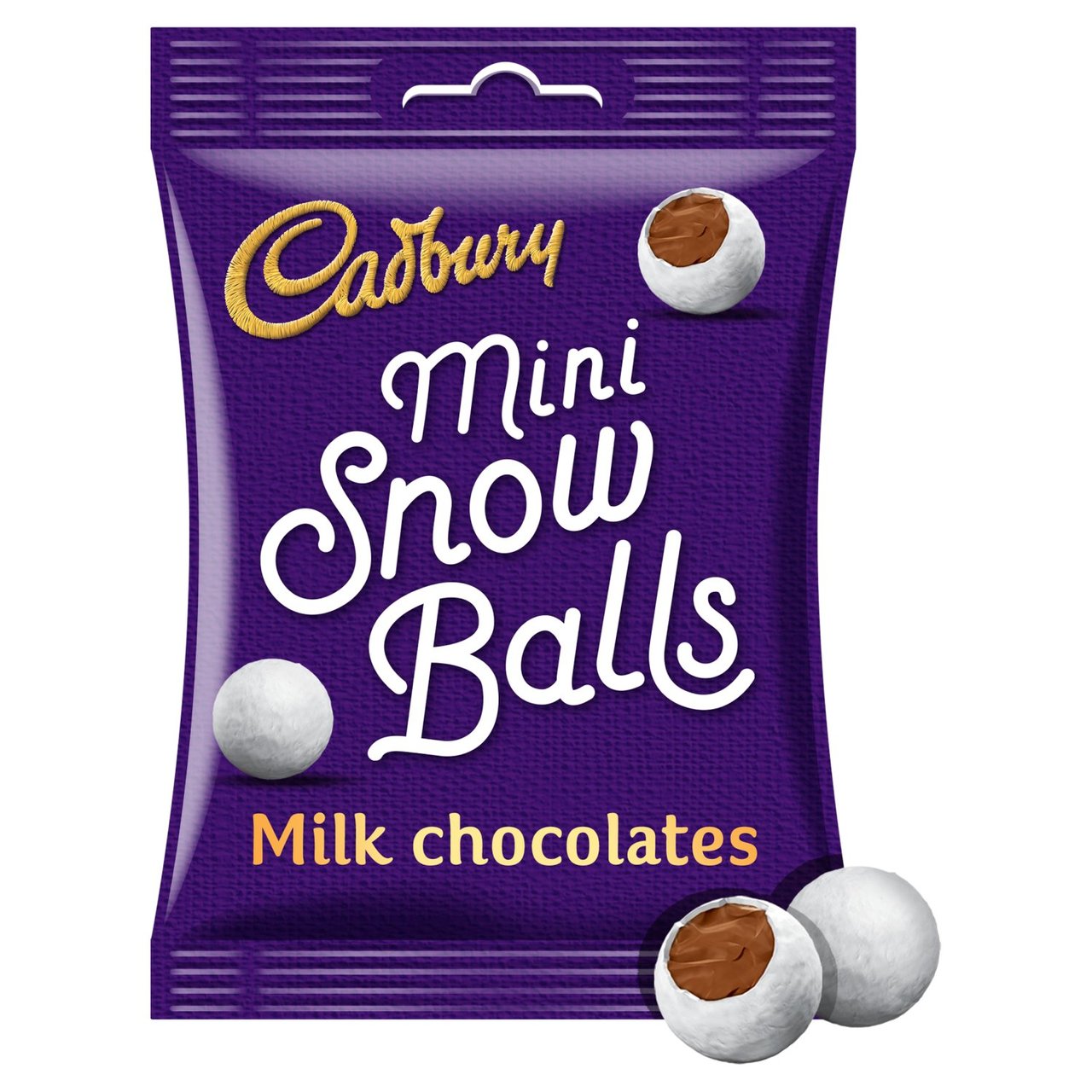 Cadbury Mini Snowballs Milk Chocolate Bag  80g