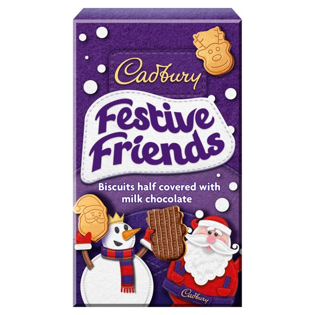 Cadbury Festive Friends Milk Chocolate Biscuits  150g