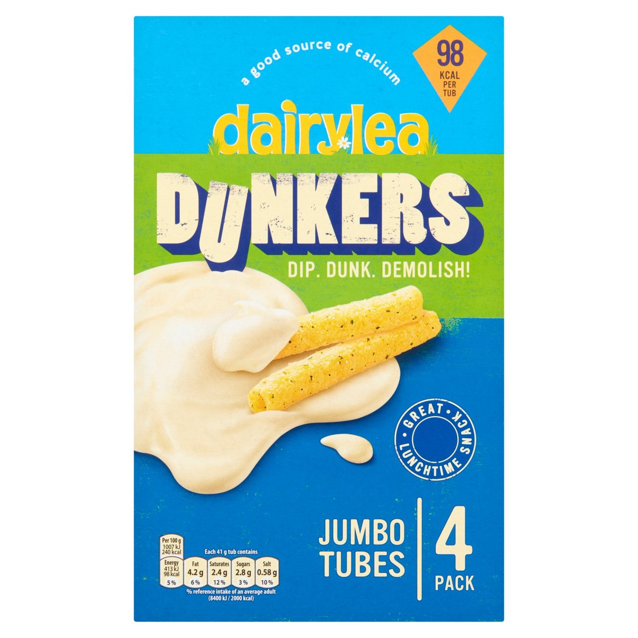 Dairylea Dunkers Jumbo Tubes Cheese Snacks