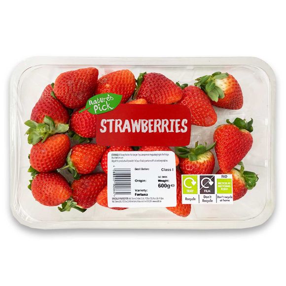 Nature's Pick Strawberries 600g