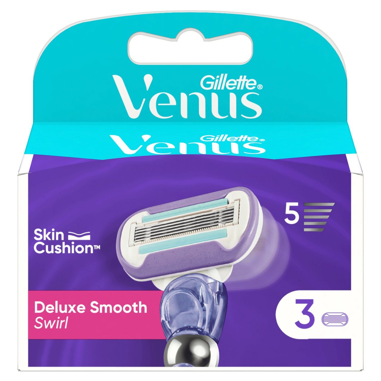 Gillette Venus Deluxe Smooth Swirl Contour Razor Blades