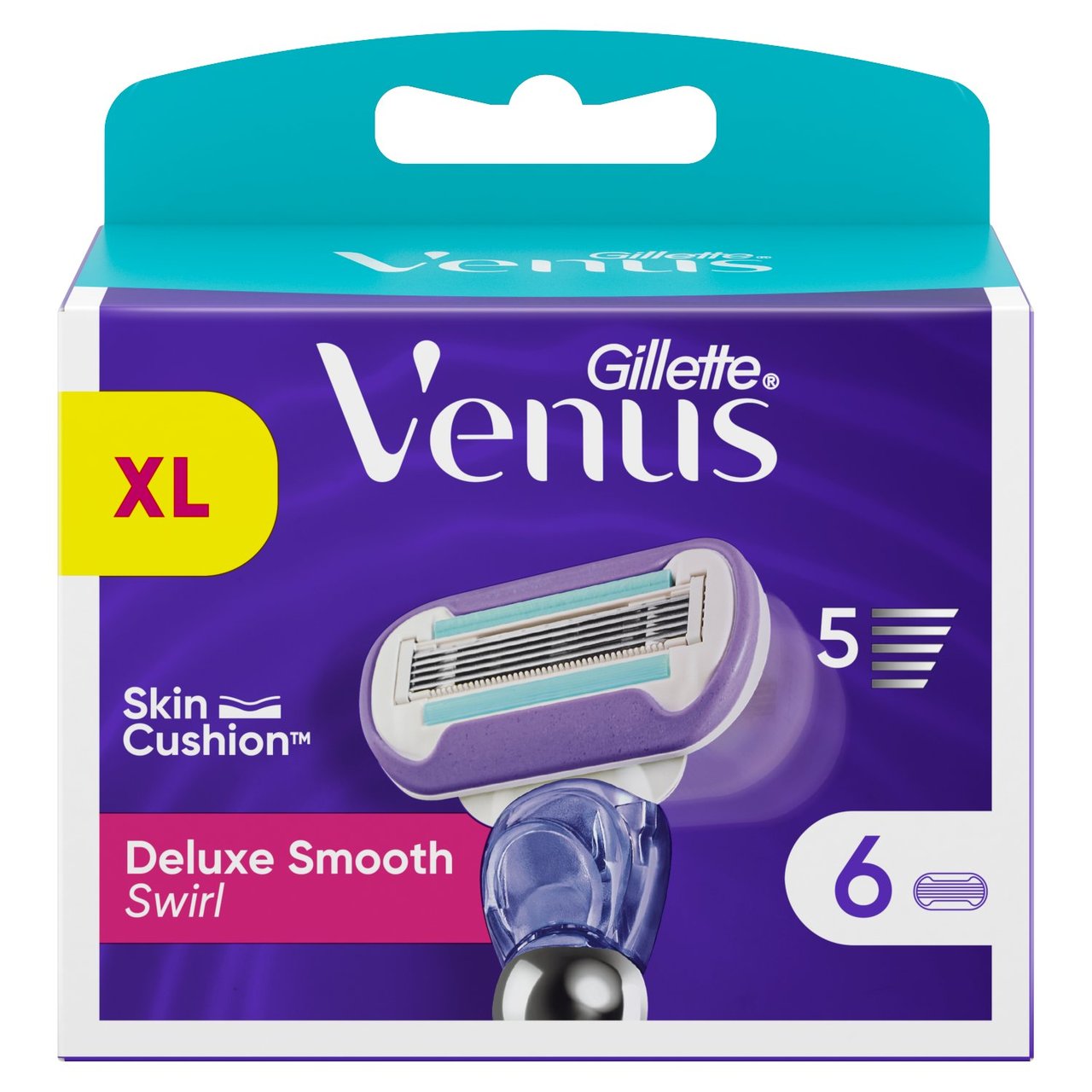 Gillette Venus Deluxe Smooth Swirl Contour Razor Blades