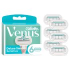 Venus Deluxe Smooth Sensitive Razor Blades x6