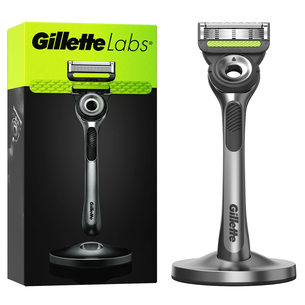 Gillette Labs Exfoliating Razor With Magnetic Stand & Cartridge 