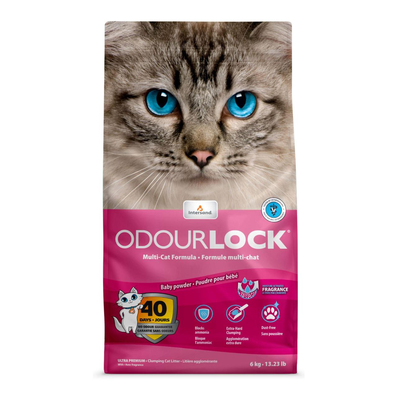 Intersand Odourlock Baby Powder Clumping Cat Litter