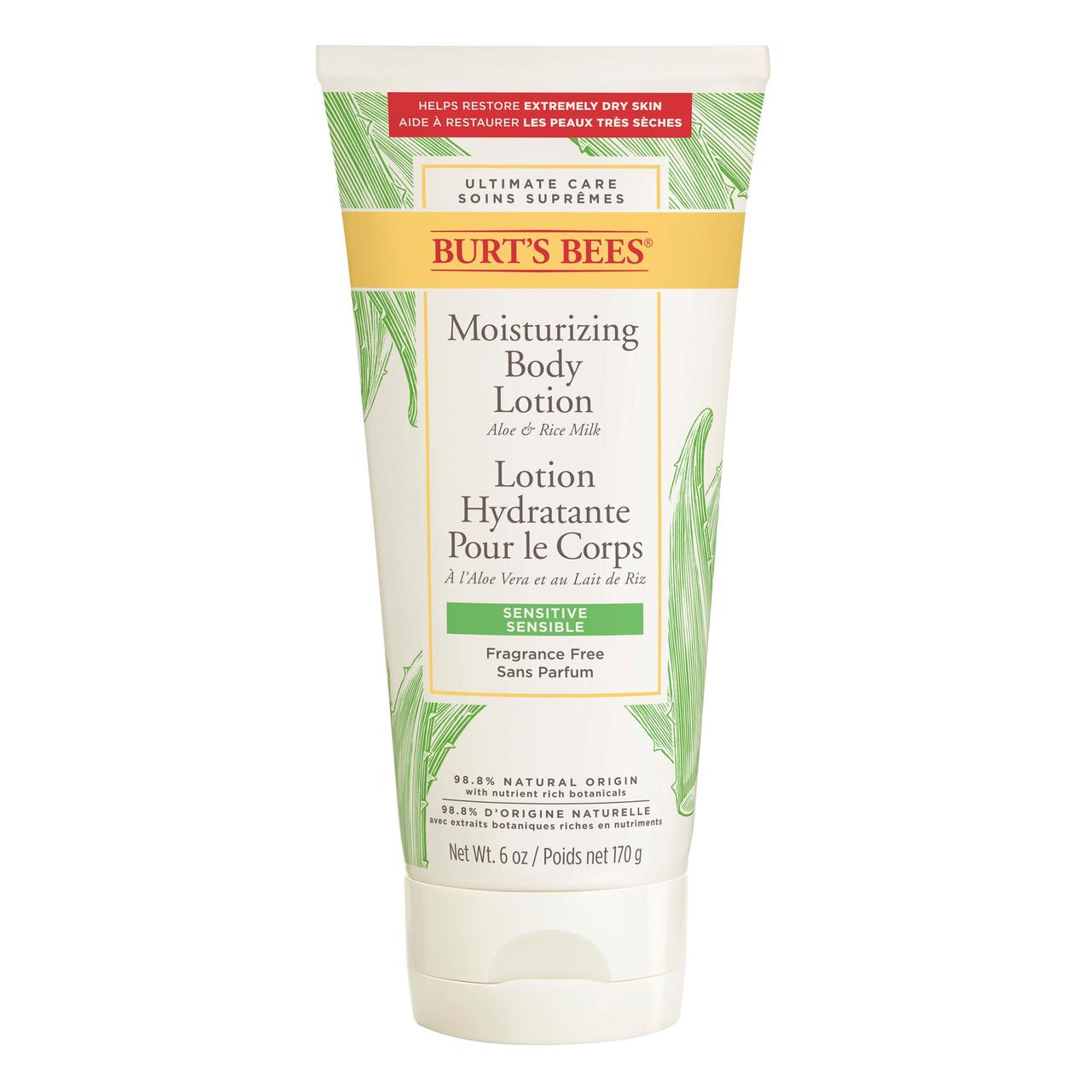 Burt's Bees Moisturising Body Lotion with Aloe and Rice Milk