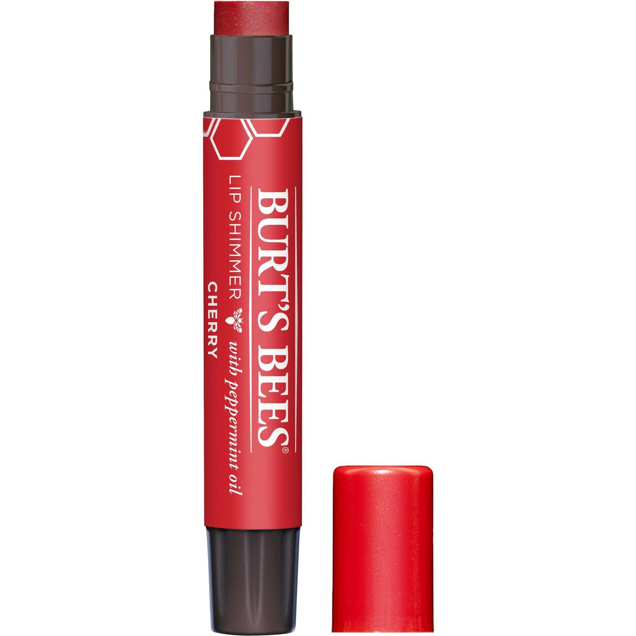 Burt's Bees 100% Natural Origin Moisturising Lip Shimmer, Cherry