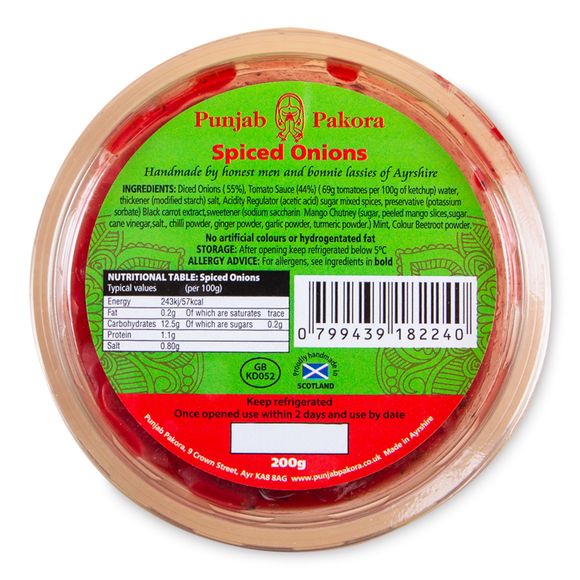 Punjab Pakora Spiced Onions 200g