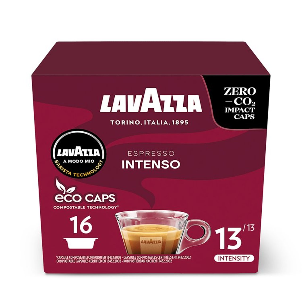 Lavazza A Modo Mio Compostable Intenso Coffee Capsules