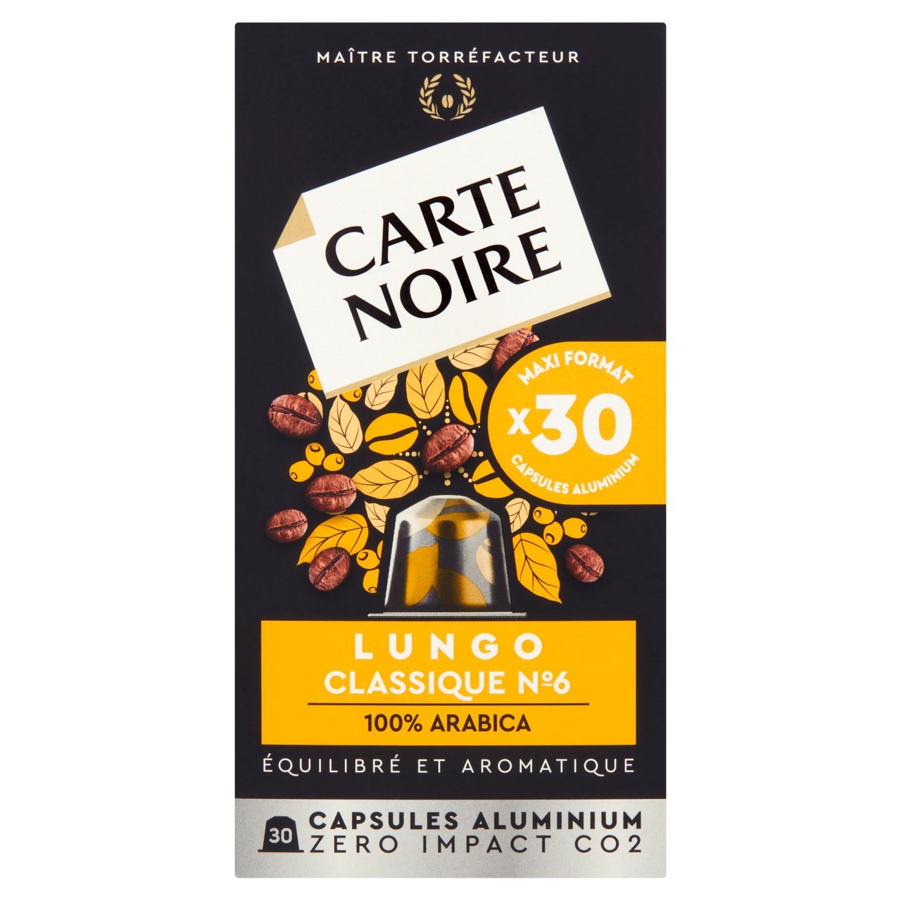 Carte Noire Lungo Aluminium Nespresso Compatible Capsules