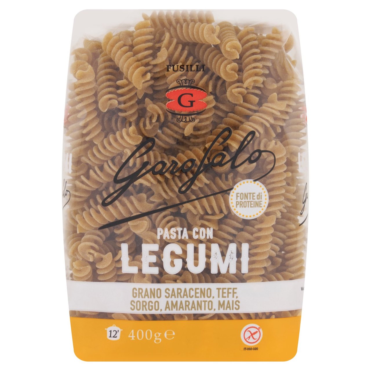 Garofalo Gluten Free Fusilli Pasta with Legumes & Cereals