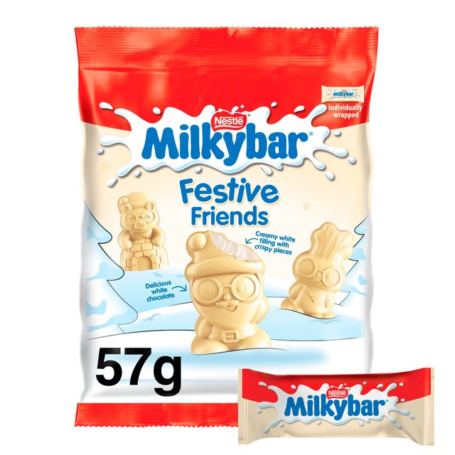 Milkybar White Chocolate Mini Festive Friends