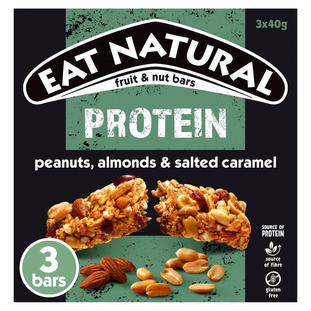 Eat Natural Protein Packed Cereal Bar Salted Caramel & Nuts Multipack 3 x 40g