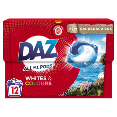 Daz All-In-1 Whites & Colours Washing Capsules 12 per pack