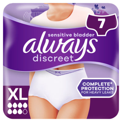 Always Discreet Underwear Boutique Incontinence Pants Plus Large 8 pack 8  per pack - HelloSupermarket