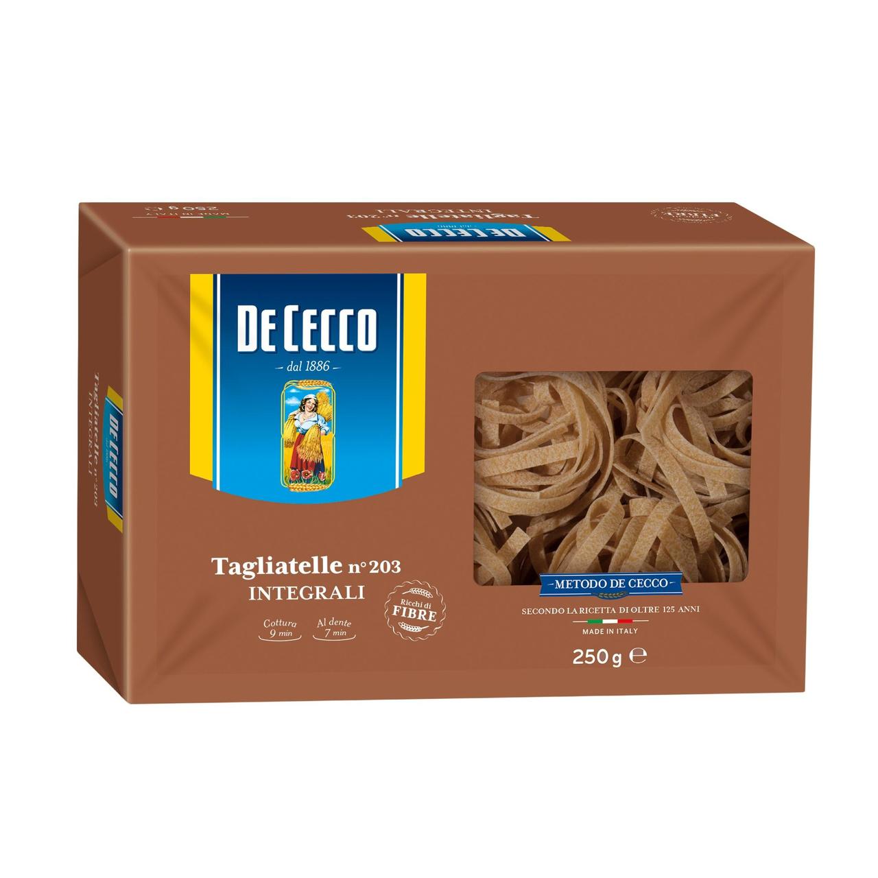 De Cecco Whole Wheat Tagliatelle