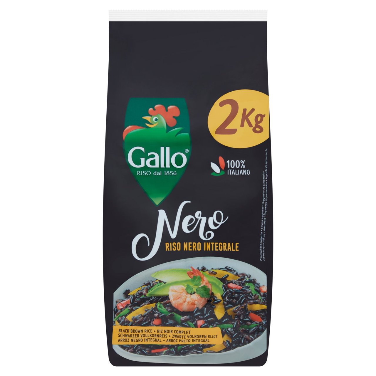 Riso Gallo Black Wholegrain Rustico rice