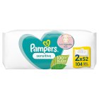 Pampers Sensitive Baby Wipes x104