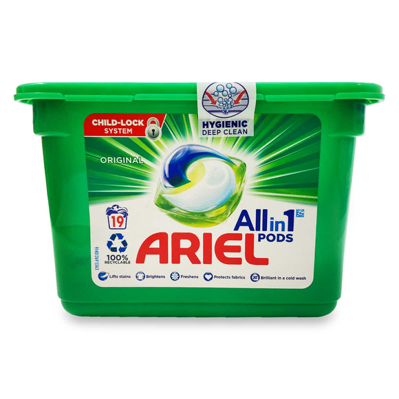 Ariel Allin1 Pods Washing Capsules Original 19 Pack