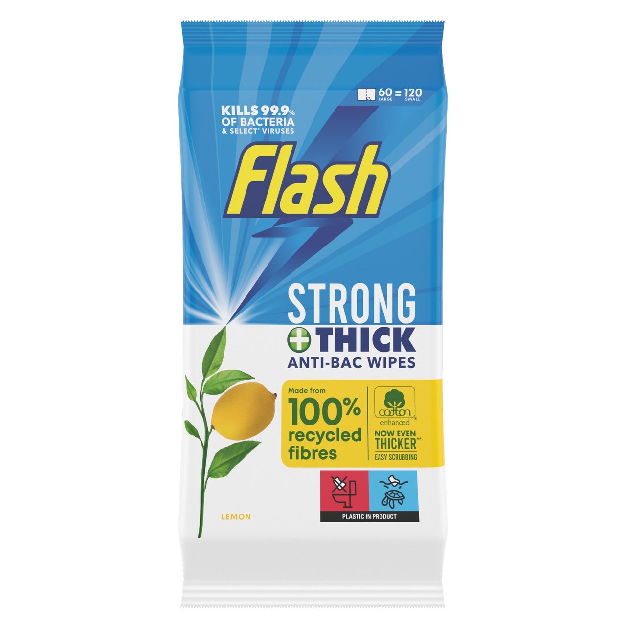 Flash Anti-Bac All Purpose Cleaning Wipes - HelloSupermarket