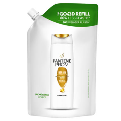 Pantene Pro-V Repair & Protect Shampoo Refill Pouch, For Damaged Hair