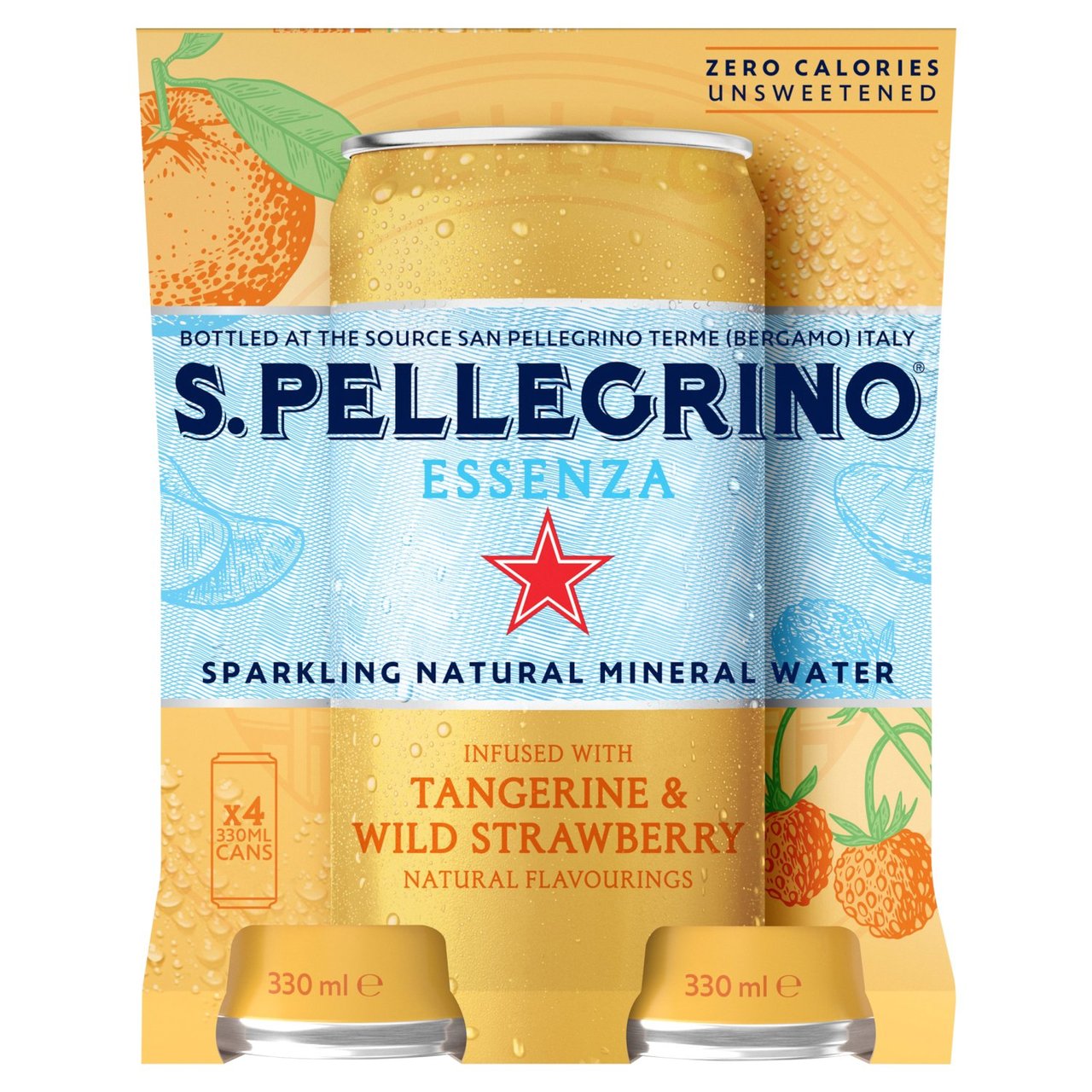 San Pellegrino Essenza Sparkling Water Tangerine & Strawberry