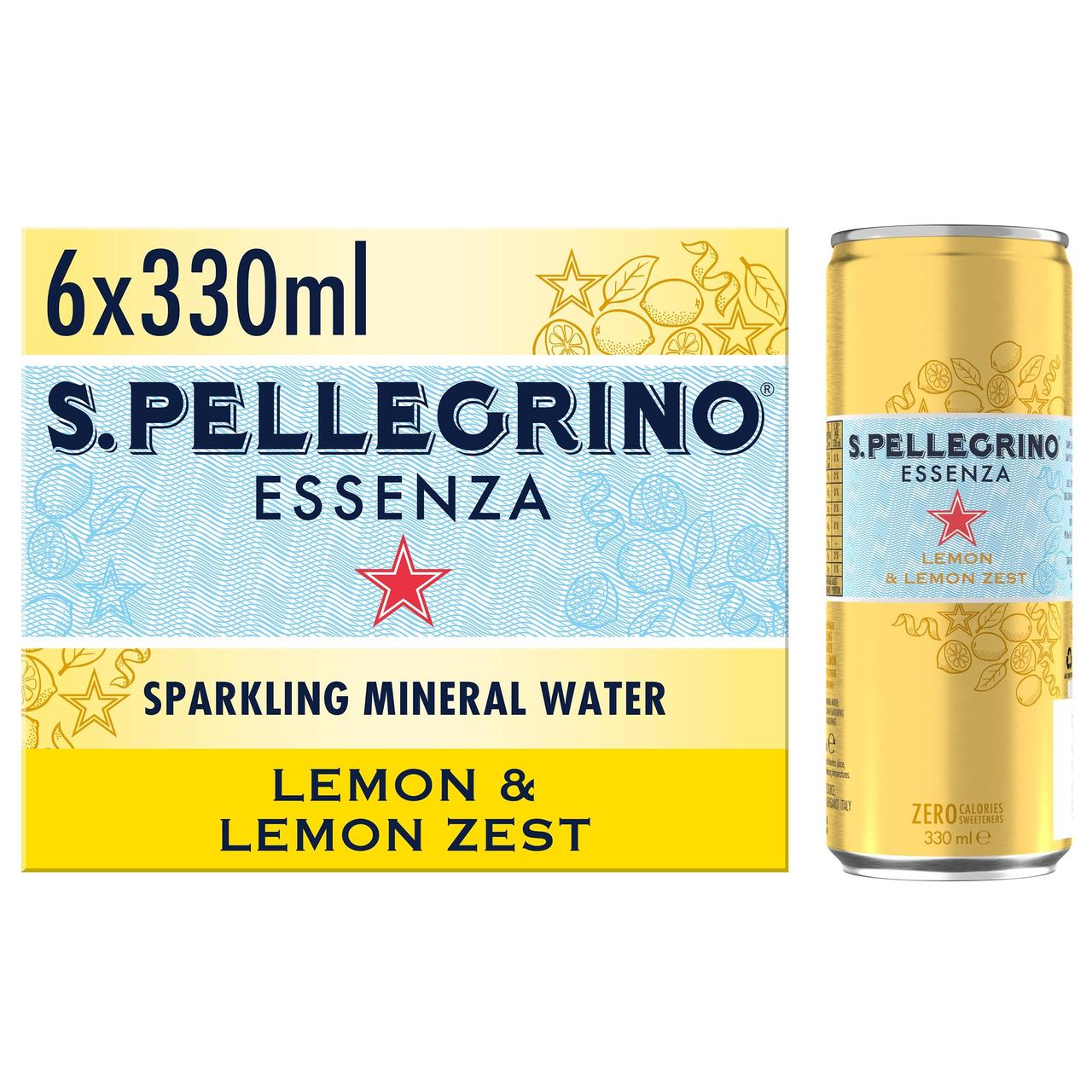 San Pellegrino Essenza Sparkling Lemon & Lemon Zest Water