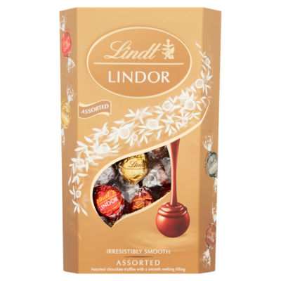 Lindt Lindor Assorted Chocolate Truffles Box 600g