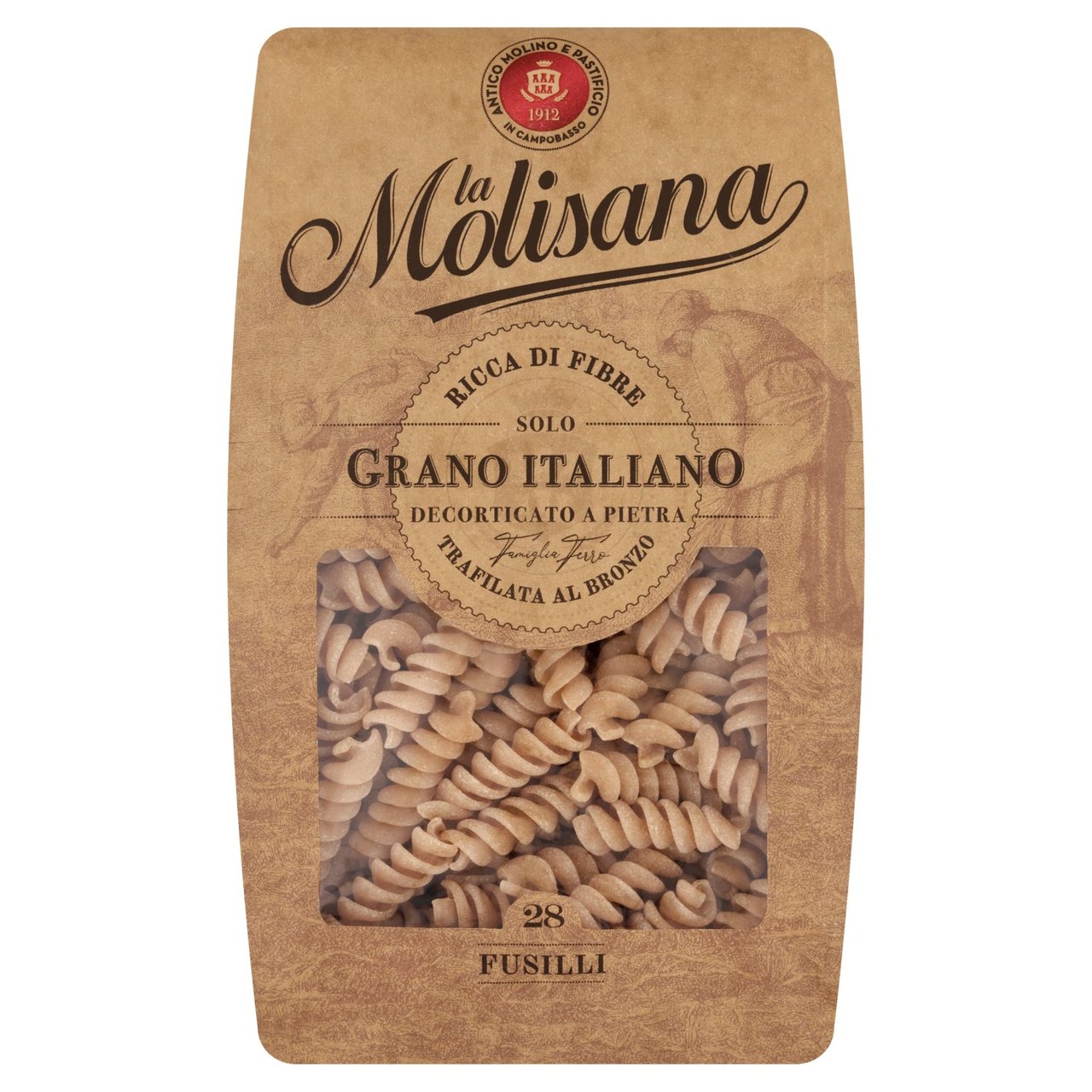 La Molisana Wholewheat Fusilli Pasta No.28