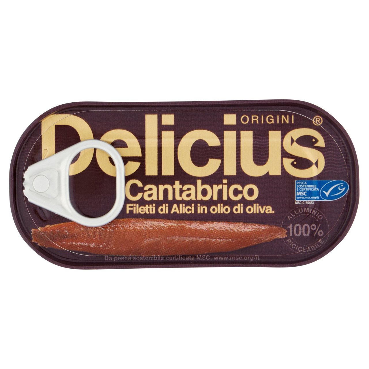 Delicius MSC Cantabrian Anchovy Fillets in Olive Oil