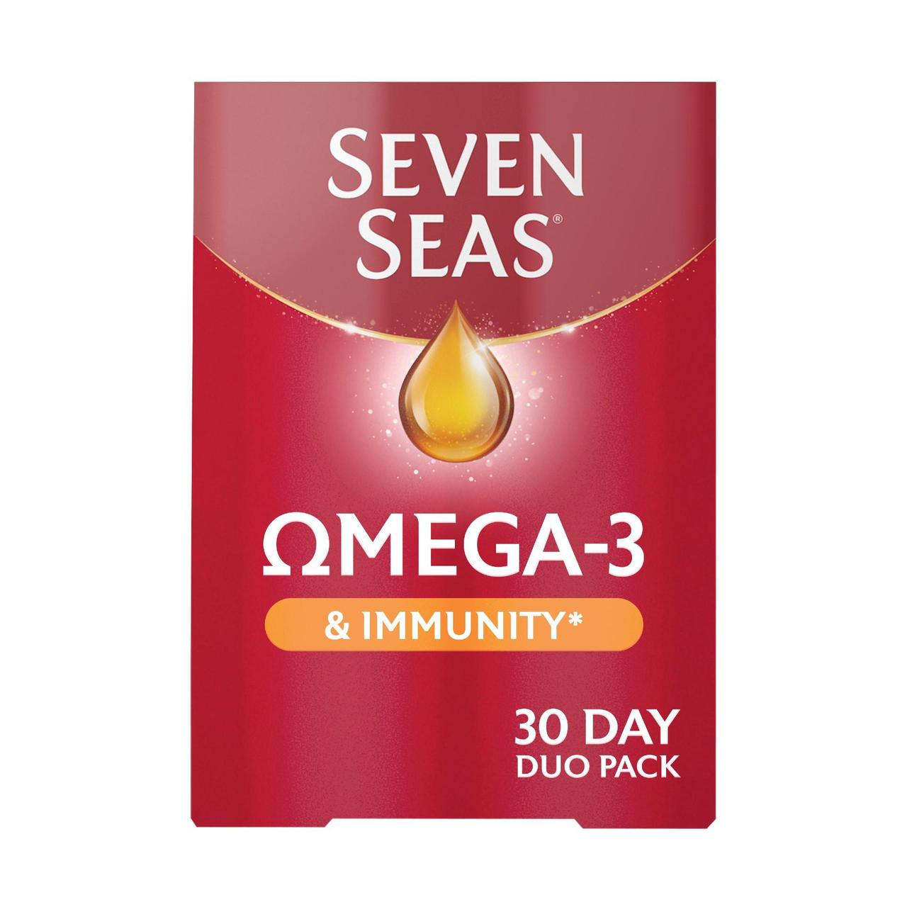 Seven Seas Omega-3 Fish Oil & Immunity with Vitamin C, Vitamin D & Zinc 30 Day Duo Pack