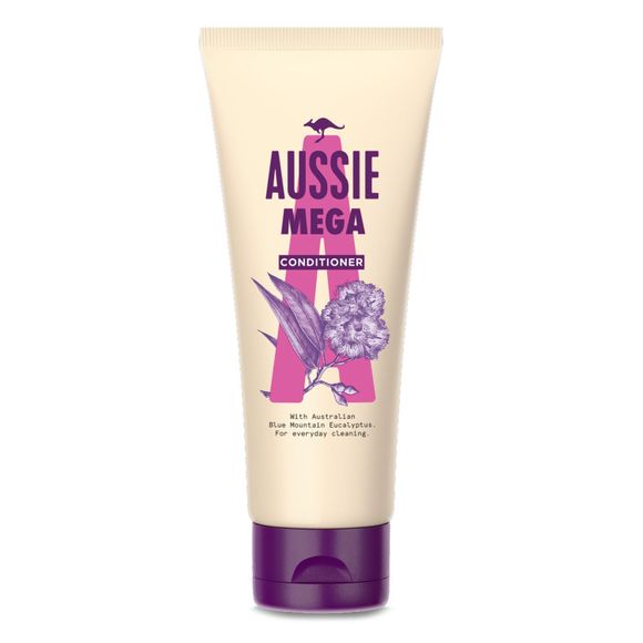 Aussie Mighty Mega Conditioner - Vegan - Lightweight & Gentle - For Soft & Shiny Hair, 170ml