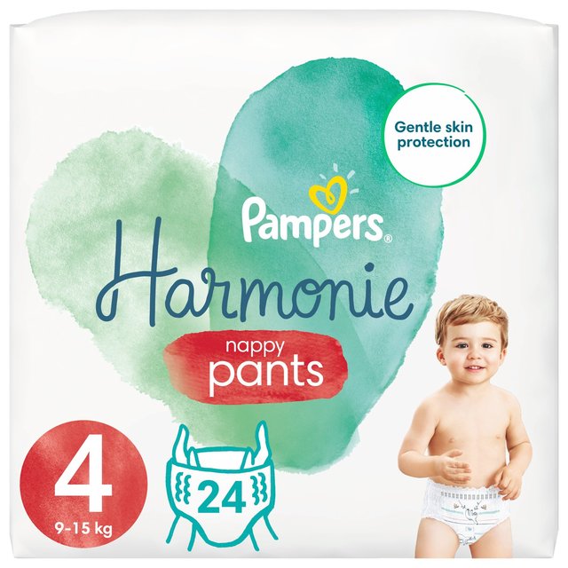 Pampers Baby-Dry Nappy Pants Size 8, 22 Nappies, 19kg+, Essential Pack