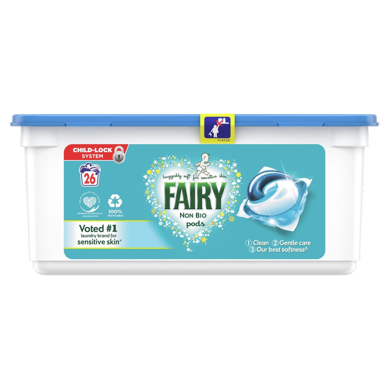 Fairy Non Bio Pods Washing Capsules Sensitive Skin 26 Washes 