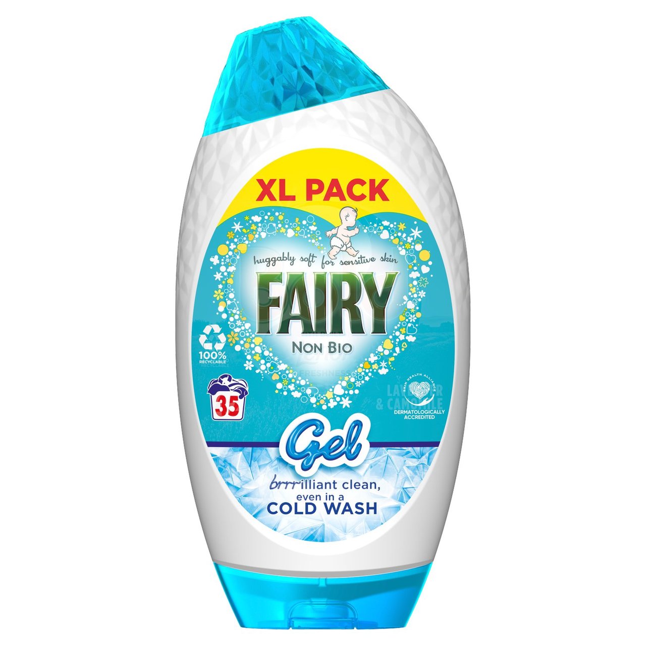 Fairy Non Bio For Sensitive Skin Washing Liquid Gel 35 Washes 1295ml