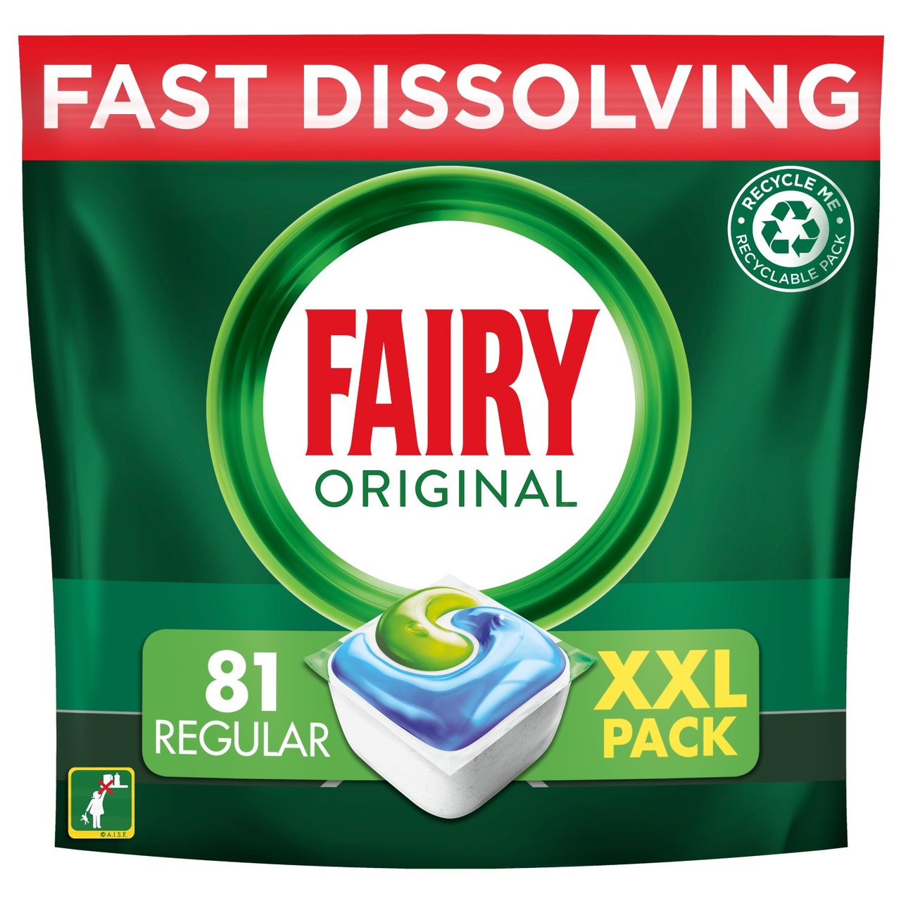 Fairy All In One Lemon Dishwasher Tablets