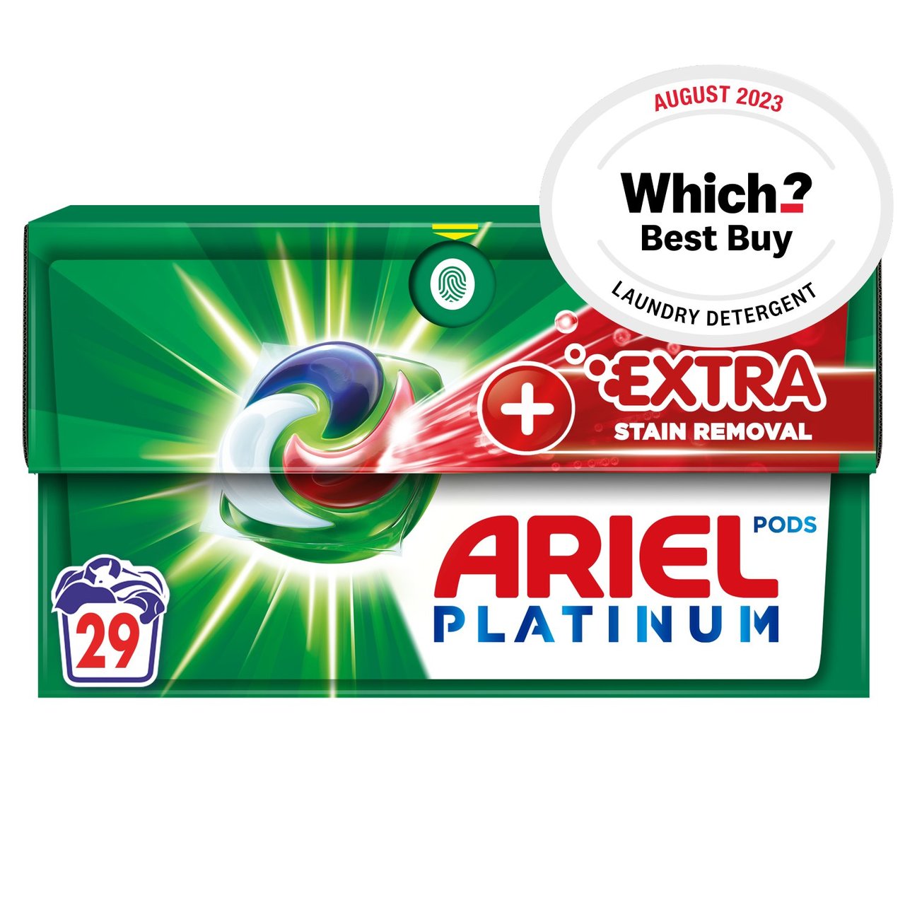 Ariel Platinum + Extra Stain Removal All-In-1 Washing Capsules 29 per pack