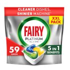 Fairy Platinum All In One Auto Dishwashing Tablet Lemon 59 per pack