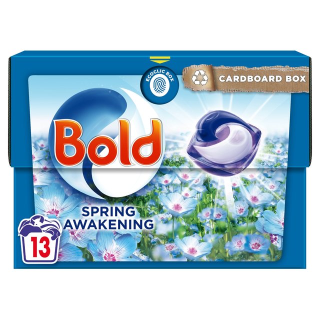 Bold All-In-1 Spring Awakening Washing Capsules 13 per pack