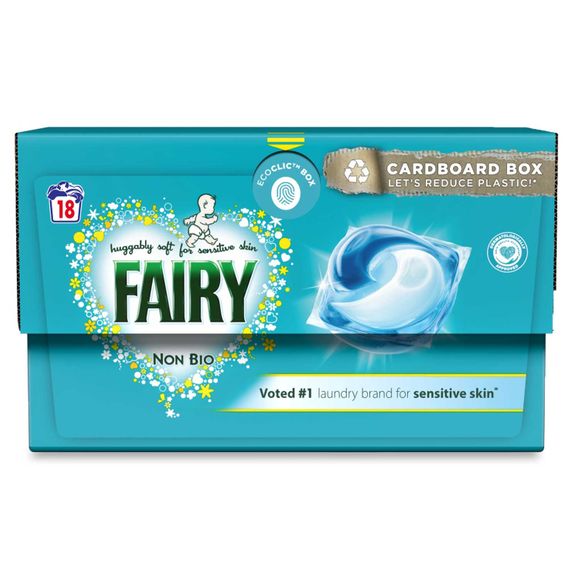 Fairy Platinum Non-Bio Pods Washing Capsules 44 Washes