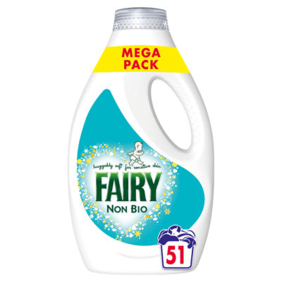 Fairy Non Bio Washing Liquid 1.785l, 51 Washes