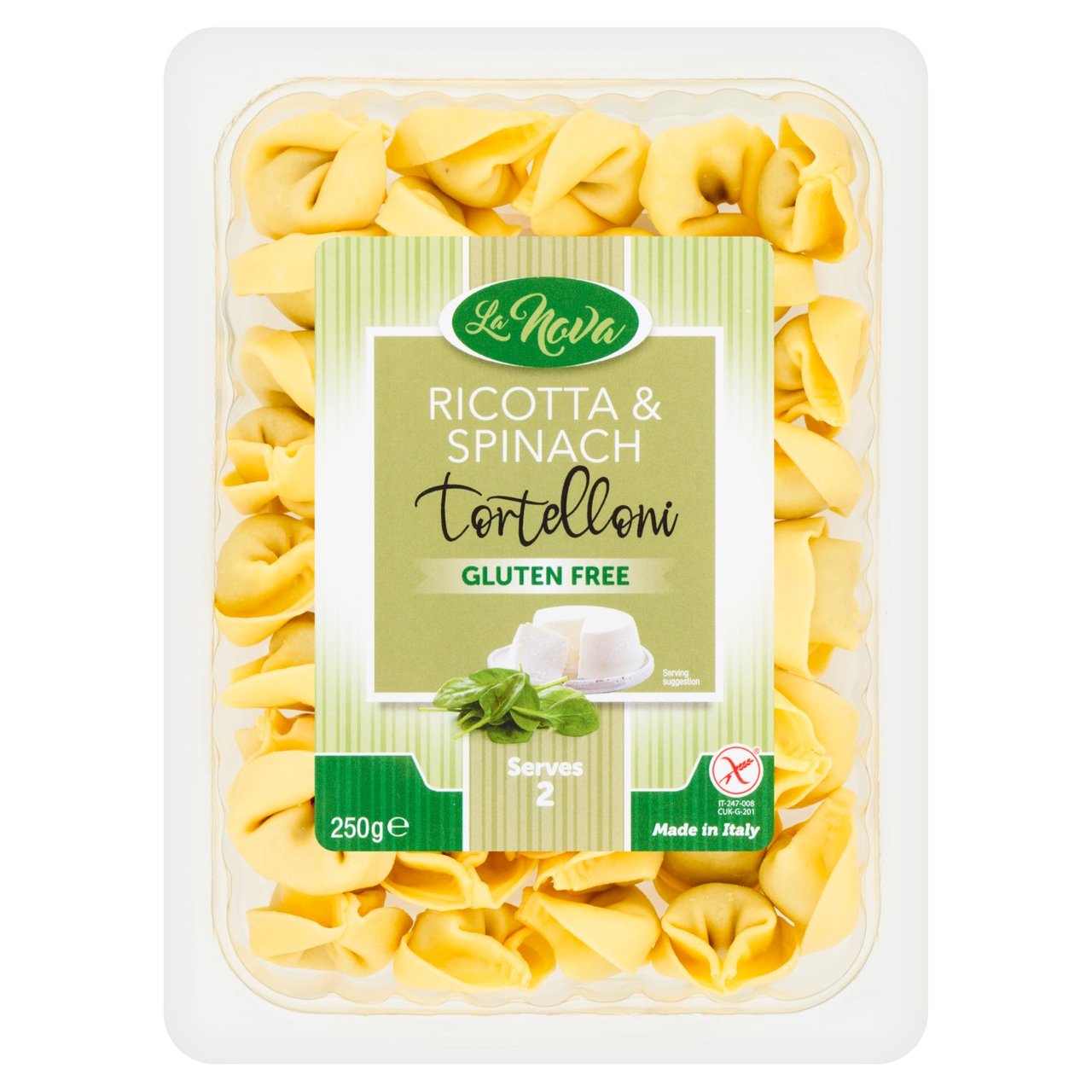 LaNova Gluten Free Ricotta & Spinach Tortelloni