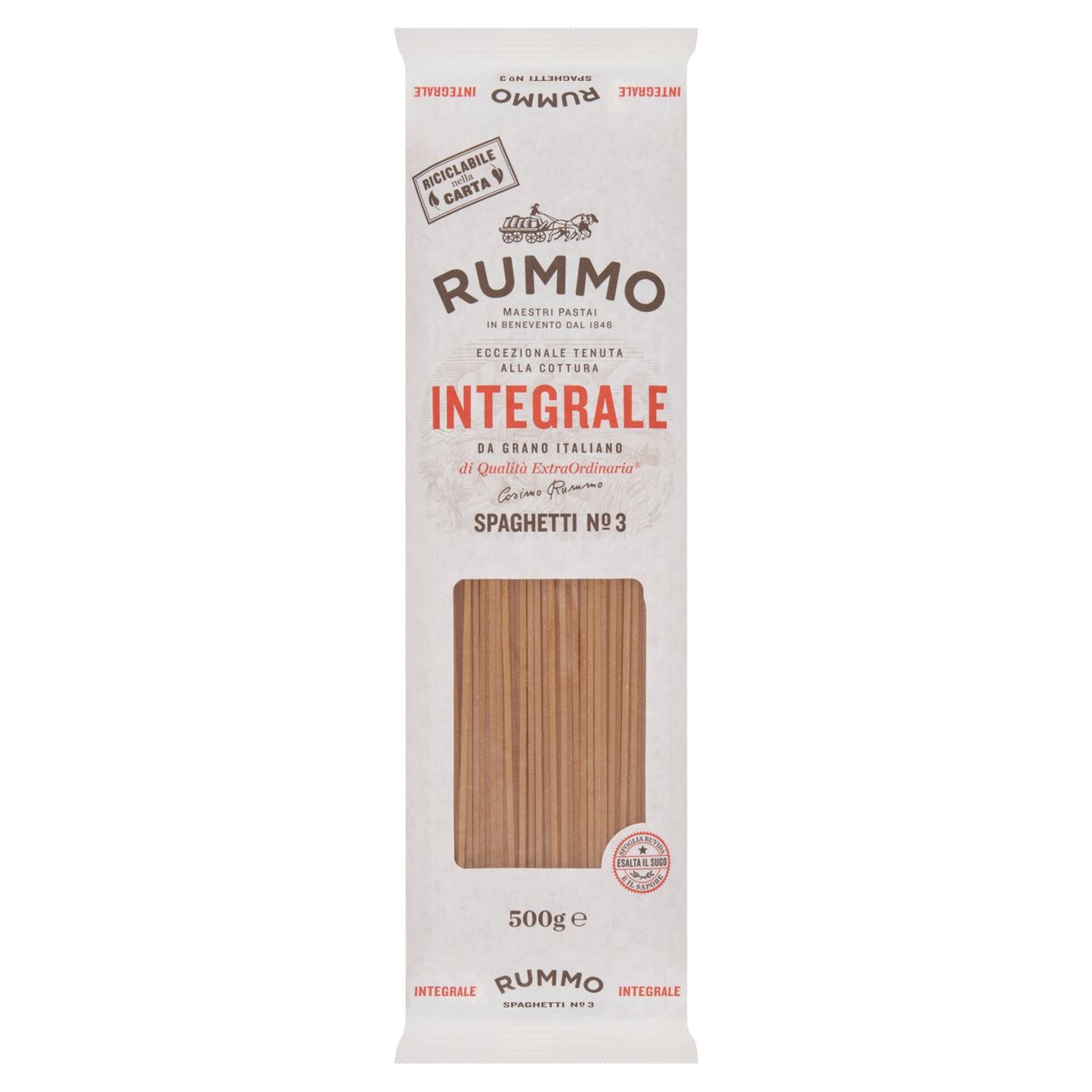 Rummo Wholewheat Spaghetti Integrali Pasta No.3