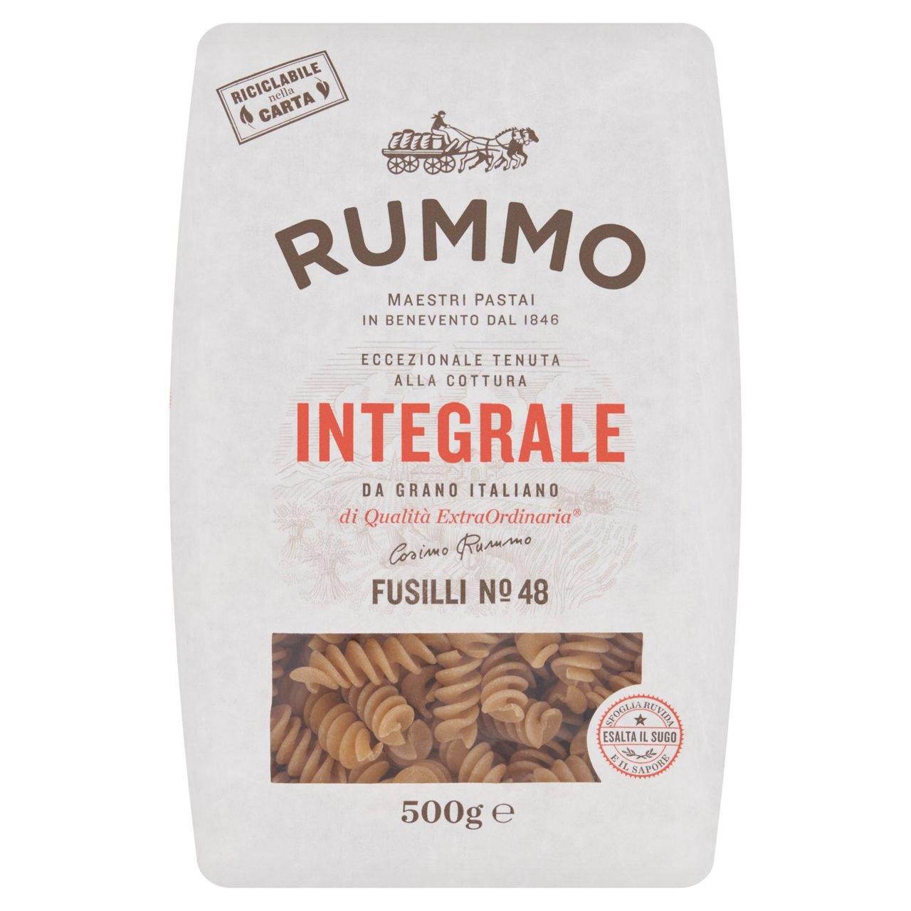 Rummo Wholewheat  Fusilli Integrali Pasta No.48