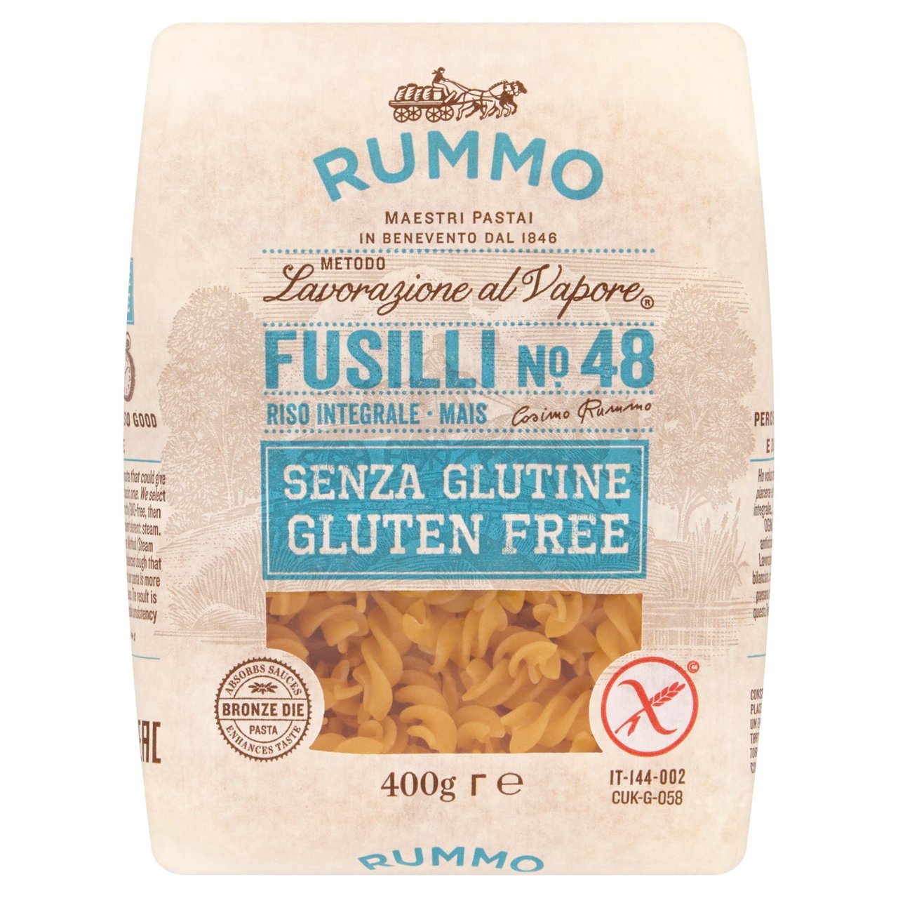 Rummo Gluten Free Fusilli Pasta No.48