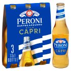 Peroni Nastro Azzurro Stile Capri Beer Lager Bottles 3x330ml